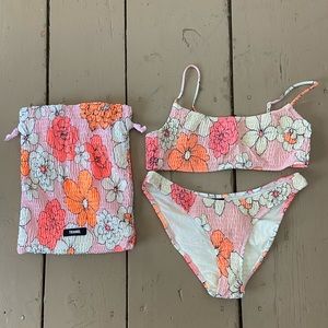 Floral Triangl Bikini Set